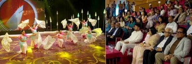 বিজয়ীদের পরিবেশনা দেখছিলেন অতিথিরা