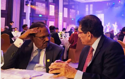 ব্যাংককে কথা বলছেন অজিত ডোভাল ও খলিলুর রহমান (এপ্রিল ২০২৫)