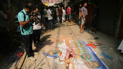 পুরোনো ঢাকার তিনজন নিহত হওয়ার স্থান, ২১ নভেম্বর, ২০২৫ (ছবি: নাসিরুল ইসলাম)