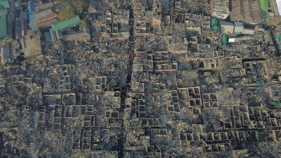 কড়াইল বস্তি এখন ধ্বংসস্তূপ