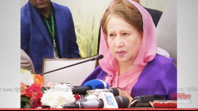 ২০১৮ সালের ৩ ফেব্রুয়ারি দলের নির্বাহী কমিটির বৈঠকে খালেদা জিয়া: ছবি: সাজ্জাদ হোসেন