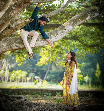 &lsquo;সম্পর্কের গল্প&rsquo;র দৃশ্যে ফারহান আহমেদ জোভান ও তানজিম সাইয়ারা তটিনী (ছবি: সিনেমাওয়ালা)
