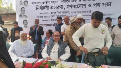 মির্জা আব্বাসের নির্বাচনি প্রচারণা