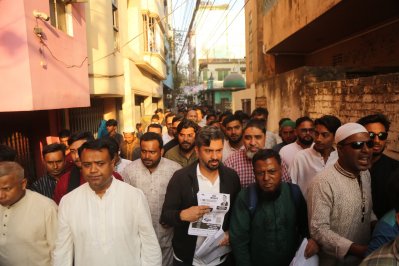 আমির খসরু মাহমুদ চৌধুরীর নির্বাচনি প্রচার