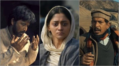 &lsquo;দম&rsquo;-এর দৃশ্যে আফরান নিশো, পূজা চেরি ও চঞ্চল চৌধুরী (ছবি: চরকি)