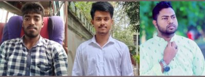 তারা হলেন- গোপালগঞ্জ সদর উপজেলার ঘোষেরচর উত্তরপাড়া গ্রামের পলাশ শেখ, সিতারকুল গ্রামের রনি এবং বলাকৈড় গ্রামের সৌরভ মোল্লা