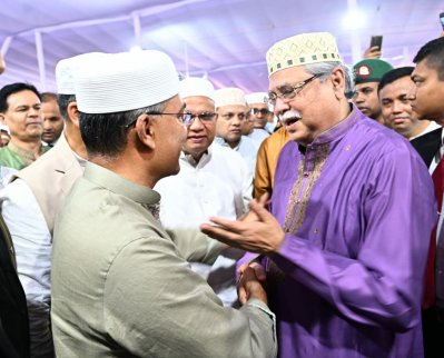 জাতীয় ঈগগাহে রাষ্ট্রপতি ও প্রধানমন্ত্রী (সংগৃহীত)