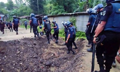হামলার পরদিন যৌথ বাহিনী এলাকাজুড়ে অভিযানে নামে