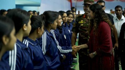 বিকেএসপি পরিদর্শনে জাইমা রহমান