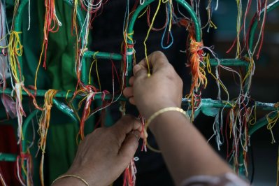 হোসেনি দালান ইমামবাড়ায় বাঁধা হয় সুতা 