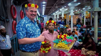 লঞ্চে মার্কিন রাষ্ট্রদূত