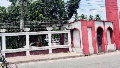 বঙ্গভবন এলাকায় দুপুরের চিত্র। ছবি: বাংলা ট্রিবিউন