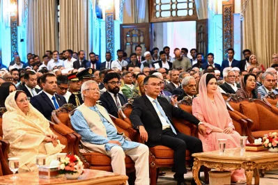 রাষ্ট্রপতির শপথ অনুষ্ঠানে আমন্ত্রিত অতিথিরা। ছবি: পিএমও