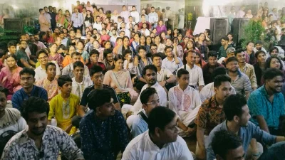 &lsquo;নজরুলের ছন্দতরঙ্গ&rsquo; অংশগ্রহনকারীদের একাংশ