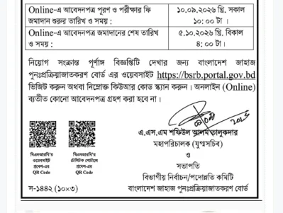 জাহাজ পুনঃপ্রক্রিয়াজাতকরণ বোর্ডে নিয়োগ, দ্রুত আবেদন করুন
