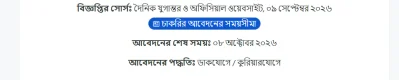 বাংলাদেশ পল্লী উন্নয়ন বোর্ডে ১০৬ জনের নিয়োগ