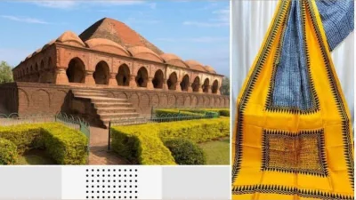 বালুচরীর সঙ্গে টেরাকোটার শহর বিষ্ণুপুর (ছবি: সংগৃহীত)