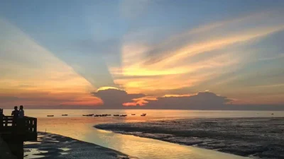 কুমির াঘাটের সবচেয়ে আকর্ষনীয় দৃশ্য বিকালের সূর্যাস্ত দেখা (ছবি: সংগৃহীত)