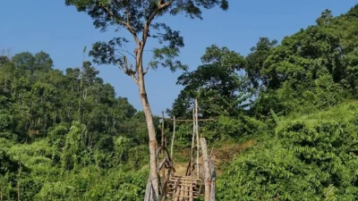 কালা পাহাড়ের মূল আকর্ষণ এর দুর্গম পাহাড়ি পথ ও চারপাশের সবুজ প্রকৃতি (ছবি: সংগৃহীত)