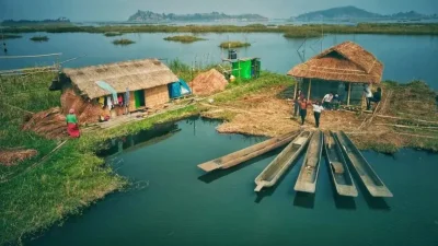 ভারতের একমাত্র ভাসমান গ্রাম (ছবি: সংগৃহীত)