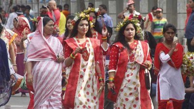 বৈশাখ উদযাপনে নারীরা (ফাইল ছবি)