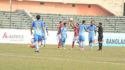 বসুন্ধরার ম্যাচে বাজে রেফারিংয়ের অভিযোগ চট্টগ্রাম আবাহনীর