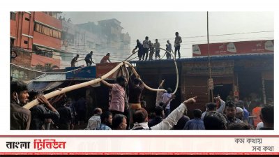 গাজীপুরে বসত ঘরে আগুন
