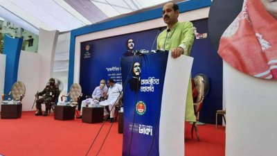বক্তব্য রাখছেন ডিএনসিসি মেয়র আতিকুল ইসলাম