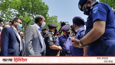 ব্রাহ্মণবাড়িয়ায় আইজিপিসহ পুলিশের ঊর্ধ্বতন কর্মকর্তারা