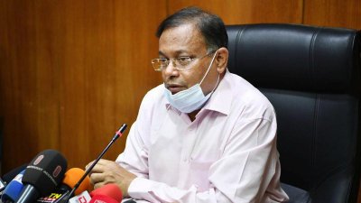 বক্তব্য রাখছেন তথ্য ও সম্প্রচারমন্ত্রী ড. হাছান মাহমুদ