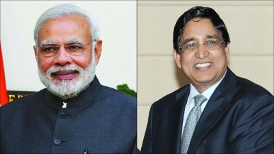 ভারতের প্রধানমন্ত্রী নরেন্দ্র মোদি ও বাংলাদেশের কৃষিমন্ত্রী ড. আব্দুর রাজ্জাক