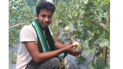 মরুর ফল ‘সাম্মাম’ চাষে অনার্স পড়ুয়া নাইমের সাফল্য