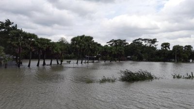 বিপদসীমার ওপরে জোয়ারের পানি, ভাসছে ৫০ গ্রাম