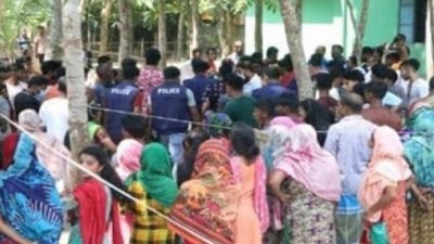 দুপুরে জানাজা শেষে হাসানকে দাফন করা হয়