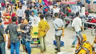 খুলনার ৭ নং ঘাট এলাকার চিত্র