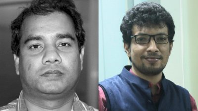 সাংবাদিক মেনন মাহমুদ ও পলাশ মাহবুব