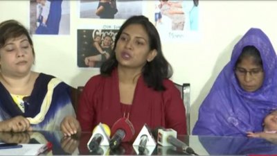 সংবাদ সম্মেলনে মাধবী আক্তার নীলা