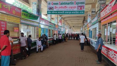 গাবতলীতে যাত্রী চাপ নেই, গাড়িও ছেড়েছে কম