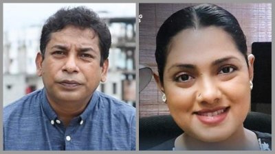 মোশাররফ করিম এবং নুসরাত ইমরোজ তিশা। 