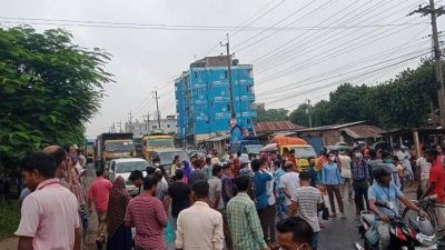 ঢাকা-ময়মনসিংহ মহাসড়ক অবরোধ