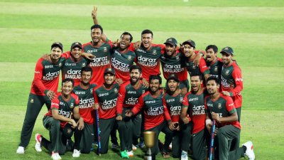 বাংলাদেশের সিরিজ জয়ের উল্লাস