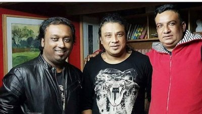 রেকর্ডিংয়ে রাজিব, মিজান ও লালন