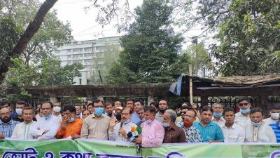সভায় বক্তব্য রাখছেন মাহমুদুর রহমান মান্না