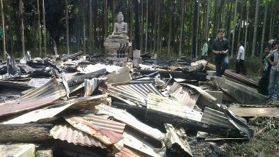পুড়িয়ে দেওয়া বৌদ্ধবিহার