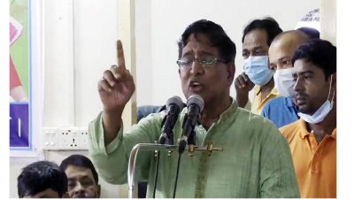 বক্তব্য দিচ্ছেন কৃষিমন্ত্রী ড. মো. আব্দুর রাজ্জাক