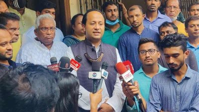 রানা দাশ গুপ্তের সঙ্গে সাক্ষাৎ শেষে মহিবুল হাসান চৌধুরী নওফেল