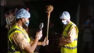 মন্দির থেকে নিয়ে যাওয়া গদা উদ্ধার