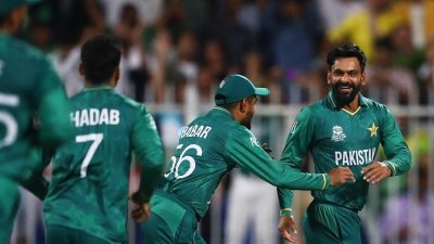 পাকিস্তানের উইকেট উদযাপন