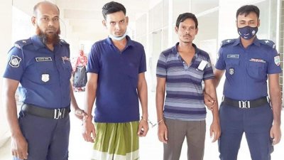 আদালত প্রাঙ্গণে আসামি ইটাল ও আজম