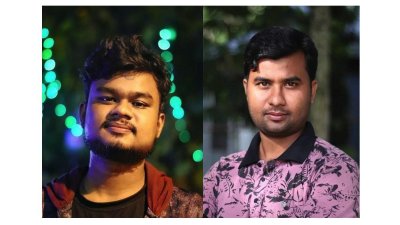 (বাম দিক থেকে) জিহাদ ও তার বড়ভাই মোর্শেদ